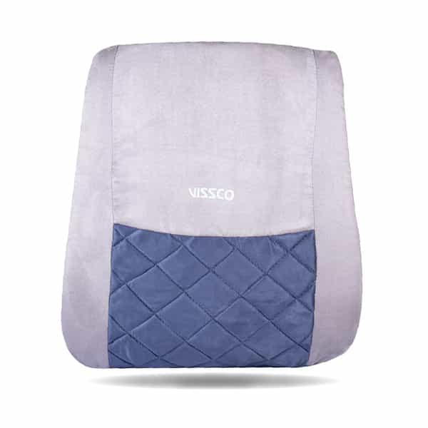 Vissco Smart Orthopaedic Back Rest | For Podture Correction & Relief From Back Pain (Grey)
