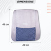 Vissco Smart Orthopaedic Back Rest | For Podture Correction & Relief From Back Pain (Grey)