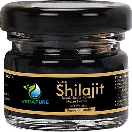 Vedapure Original Shilajit Resin For Endurance And Bodybuilding -25 Gram (Pack Of 1)