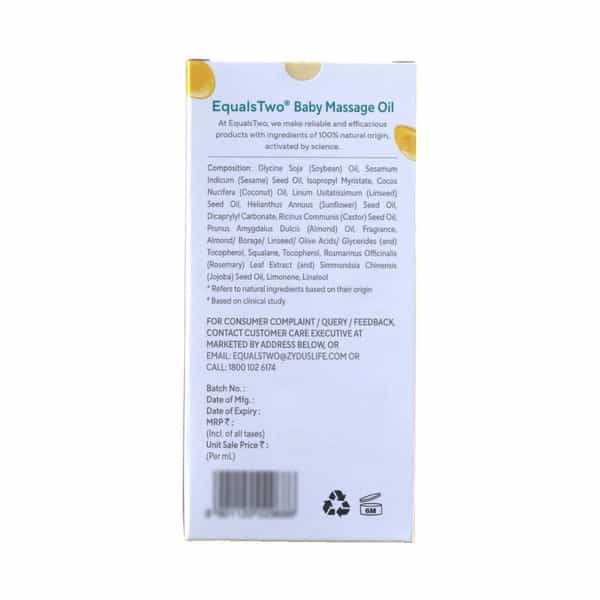 Equalstwo Baby Massage Oil Bottle Of 100Ml