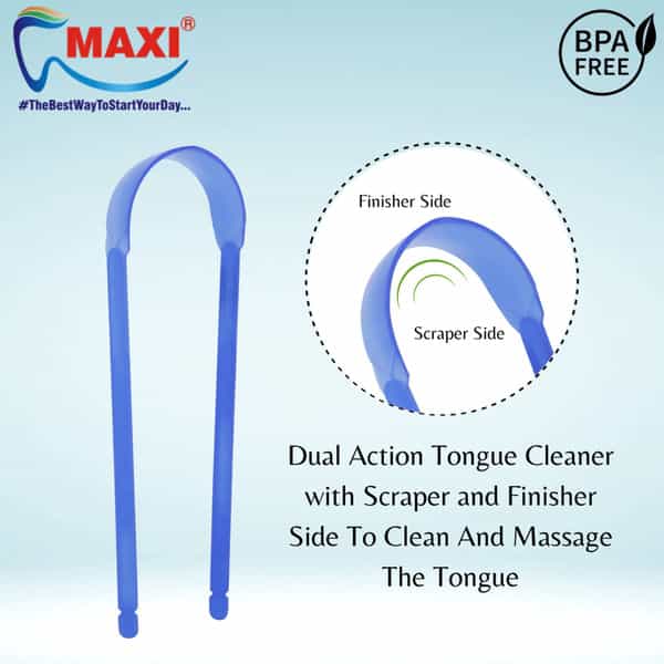 Maxi Expert Toothbrush & Tongue Cleaner-Oral Hygiene Kit (Buy 1 Get 1 Free)