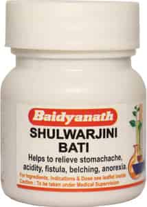 Baidyanath Asli Ayurved Shulwarjini Bati | Relieve Stomachache Digestion Acidity | 40 Tabs (2 Pack)
