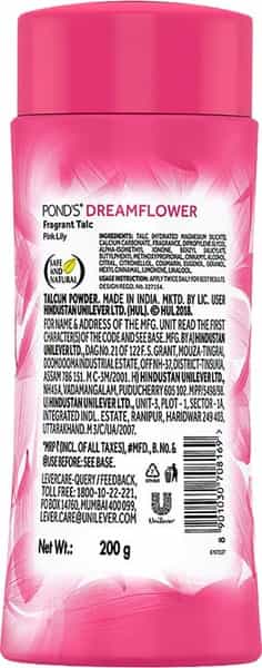 Pond's Dreamflower Fragrant Talcum Powder Pink Lily- 200 G