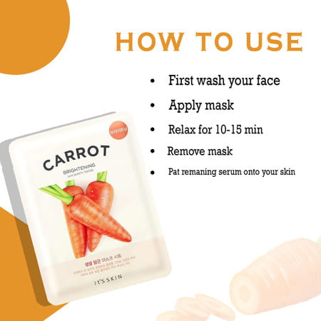 It'S Skin The Fresh Mask Sheet - Carrot - Pack Of 5