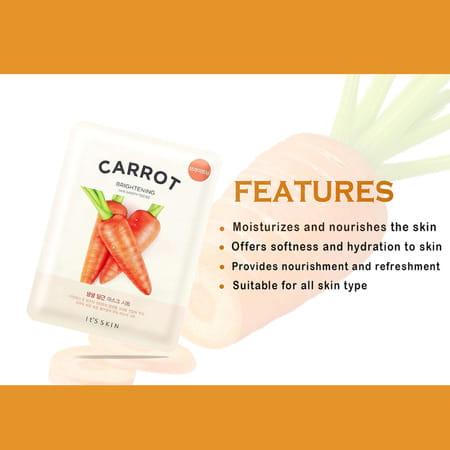 It'S Skin The Fresh Mask Sheet - Carrot - Pack Of 5