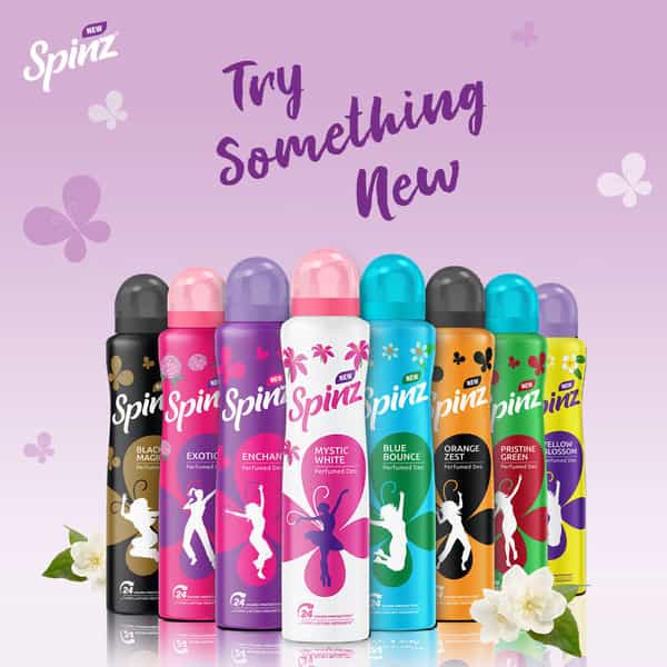 New Spinz Enchante Perfumed Deo For Women,International Fragrances For Long Lasting Freshness, 200Ml