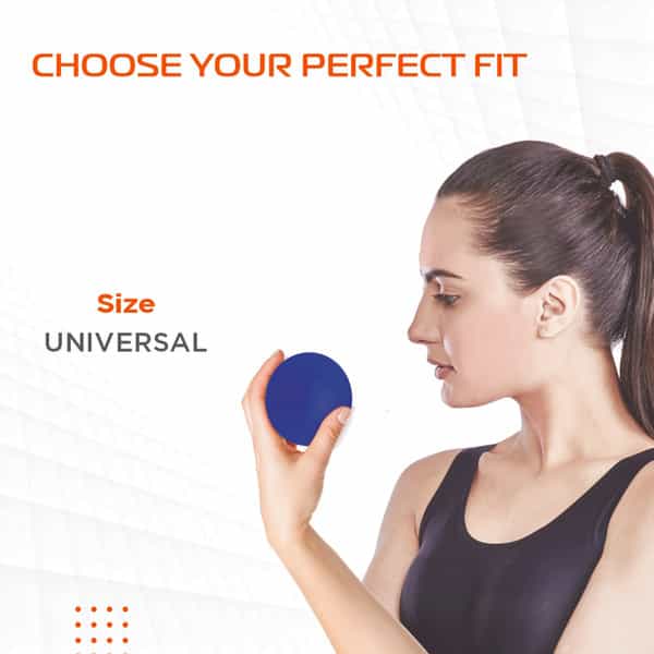 Vissco Flexiball|Stress Reliever|Ideal To Exercise Muscles Of The Finger -Hard Resistance (Blue)