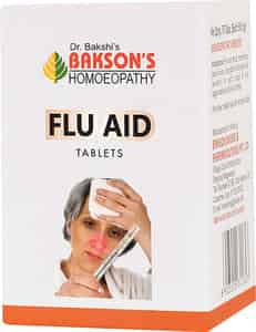 Dr Bakshi's Bakson Homoeopathy Flu Aid Tablet 75 Pack Of 2