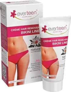 Everteen Bikini Line Hair Remover Creme - Natural For Women 1 Pack- 100gm