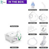 K-Life 107 Steam Respiratory Machine Kit For Baby Adults Kids Asthma Patients Nebulizer (White)