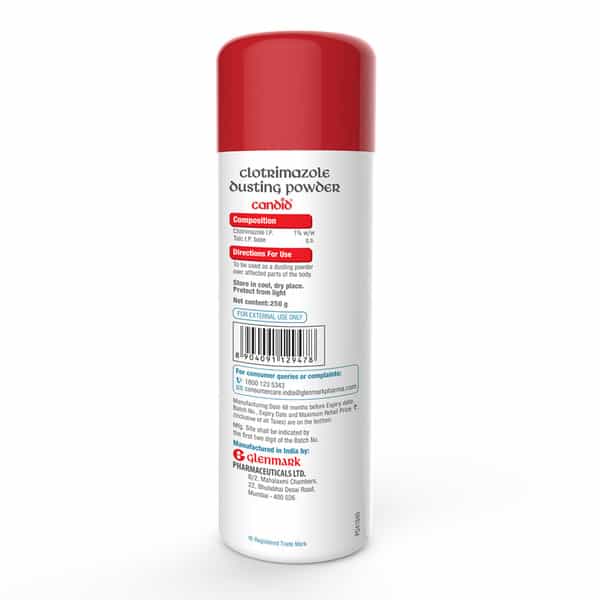 Candid Dusting Powder | Anti Perspirant | Anti Fungal | Bottle | 250 Gm