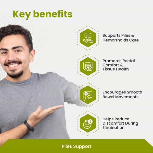 Green Milk Pi-Apex Tablets | Ayurvedic Piles & Hemorrhoids Support - 5 X 30 Tablets