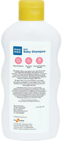 Mee Mee Mild Baby Shampoo With Fruit Extracts 500ml And Nourishing Baby Soap With Almond 75g