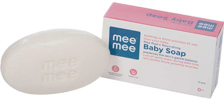 Mee Mee Mild Baby Shampoo With Fruit Extracts 500ml And Nourishing Baby Soap With Almond 75g