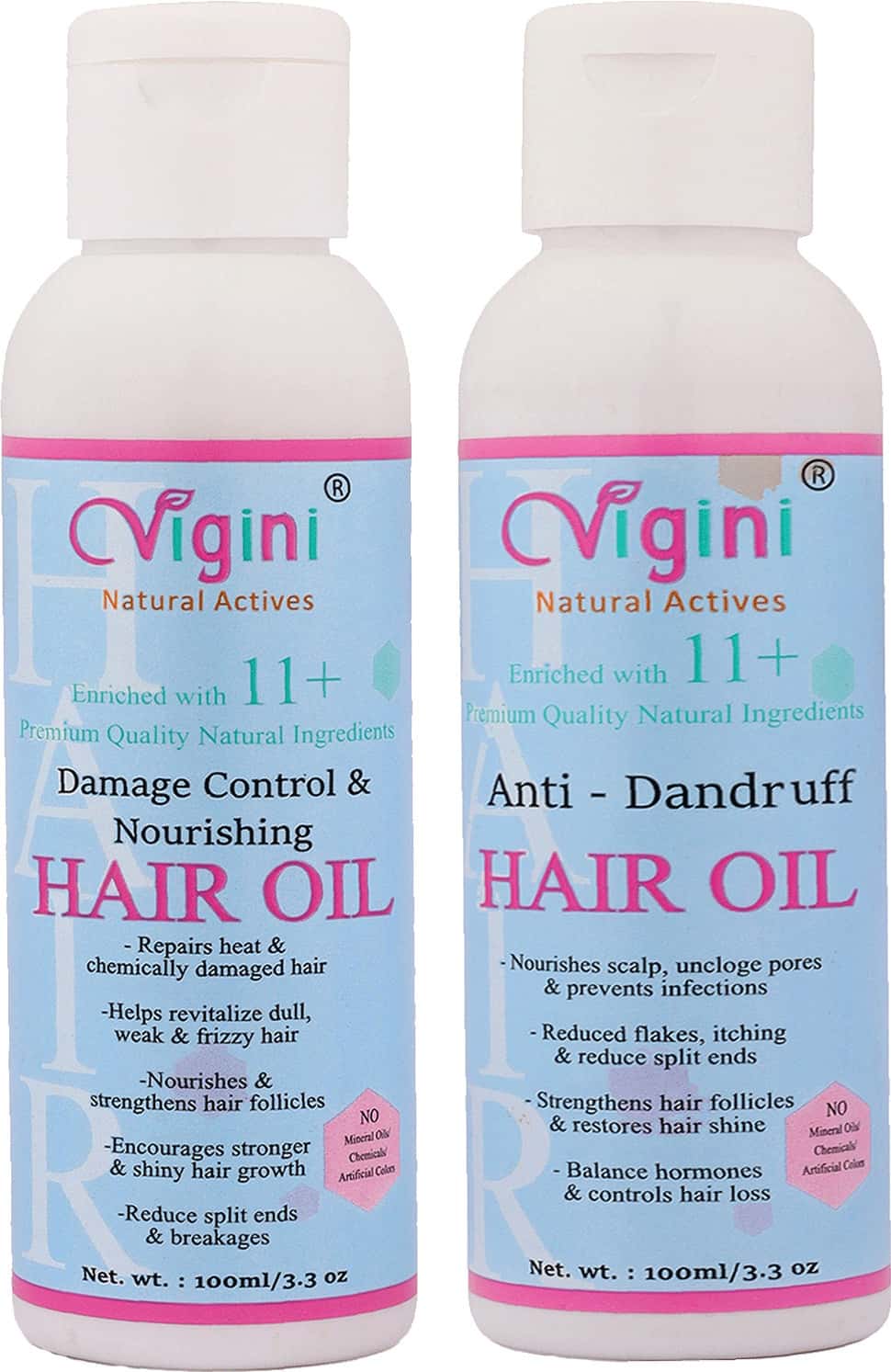 Vigini Anti Dandruff Pre Shampoo Revitalizer Tonic Hair | Damage Repair Fall Loss Control Oil 200ml