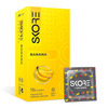 Skore Dotted Flavour Condoms (Banana) 10n (Pack Of 4) And Hard Rock Gel Sachet Free