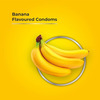 Skore Dotted Flavour Condoms (Banana) 10n (Pack Of 4) And Hard Rock Gel Sachet Free