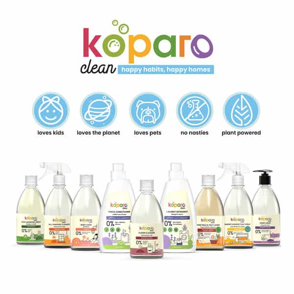 Koparo Floor Cleaner - Jasmine & Rose, Skin Safe, Pet-Friendly, Eco-Friendly, Refill Pack-750 Ml X 2