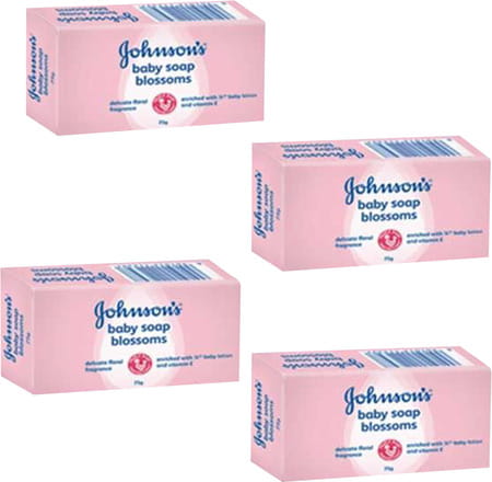 Johnsons Baby Soap Blossoms 75g (pack Of 4)