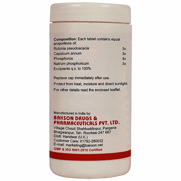 Dr Bakshi's Bakson Homoeopathy Gastro Aid Tablet 200 Nos