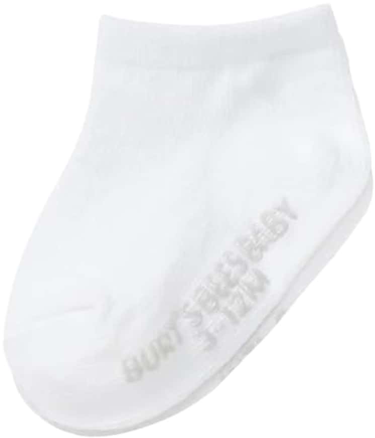 Burt'S Bees Ankle Socks | Baby | Organic Cotton | Non-Slip | Heather Grey | 6 Count
