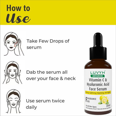 Luvyh Vitamin C & Hyaluronic Acid Face Serum 30ml
