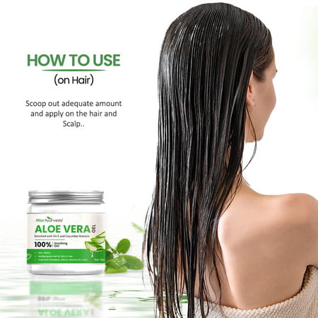 Attar Ayurveda Natural Aloe Vera Gel For Face | Skin & Hair (200 Ml)