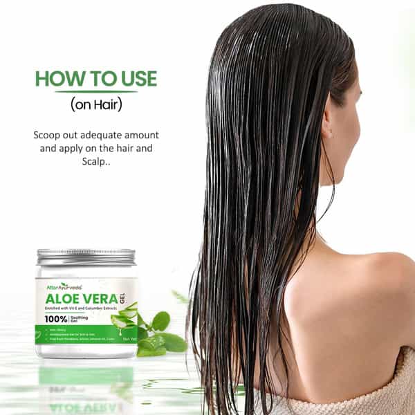 Attar Ayurveda Natural Aloe Vera Gel For Face | Skin & Hair (200 Ml)