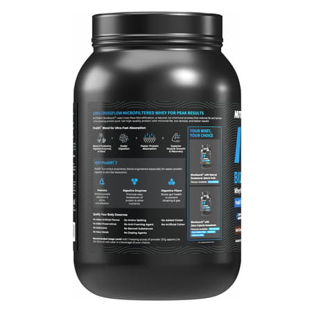 Nutrabay Bioabsorb Whey Protein Powder | Prodifi Blend | 26G Per Scoop | Dark Chocolate - 1Kg