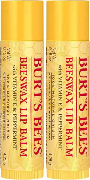 Burt's Bees Lip Balm | Beeswax | 4.25G | Pack Of 2