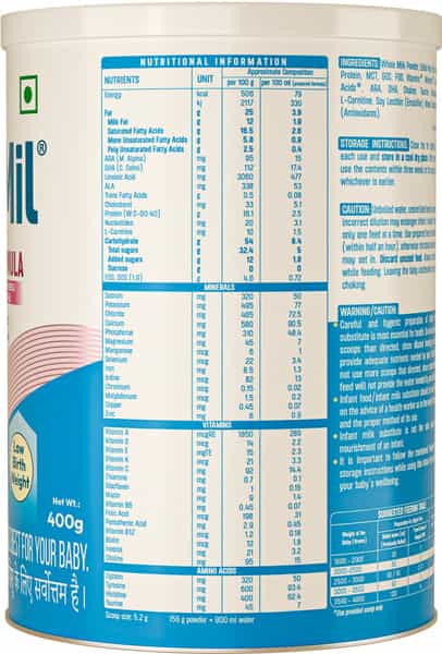Braymil Lbw Pre-Term Formula For The Preterm Baby 400 G