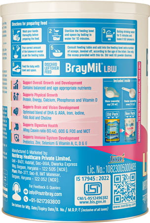 Braymil Lbw Pre-Term Formula For The Preterm Baby 400 G