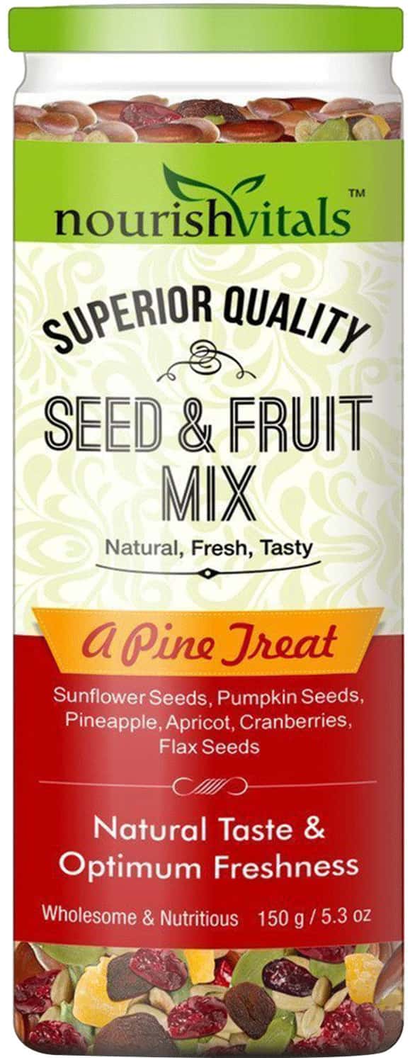Buy NOURISHVITALS SEED AND FRUIT MIX OMEGA 3 RICH BREAKFAST(PUMPKIN