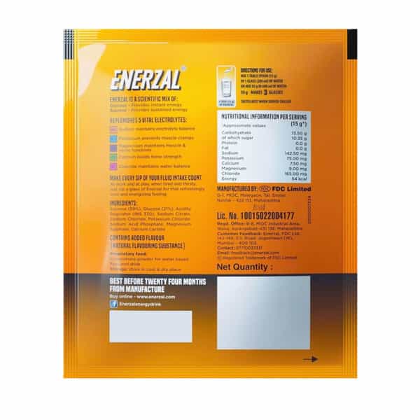 Enerzal Orange Flavour Sachet Of 75Gm Powder
