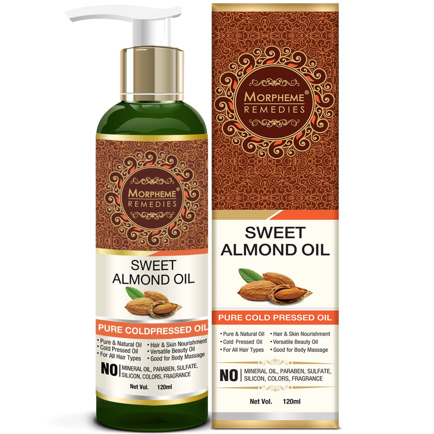 Morpheme Remedies Remedies Sweet Almond Coldpressed Oil 120ml