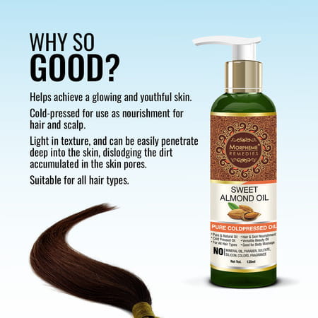 Morpheme Remedies Remedies Sweet Almond Coldpressed Oil 120Ml