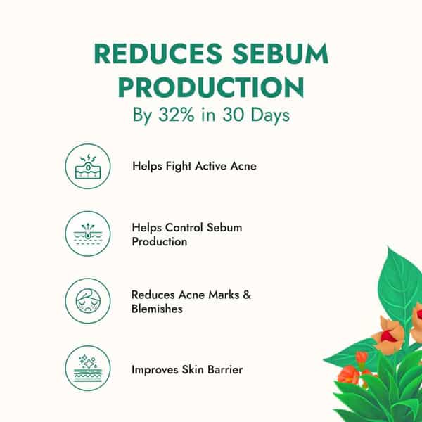 Kapiva Tulsi Anti-Acne Serum 30 Ml | For Acne & Acne Marks | Made Safe Certified