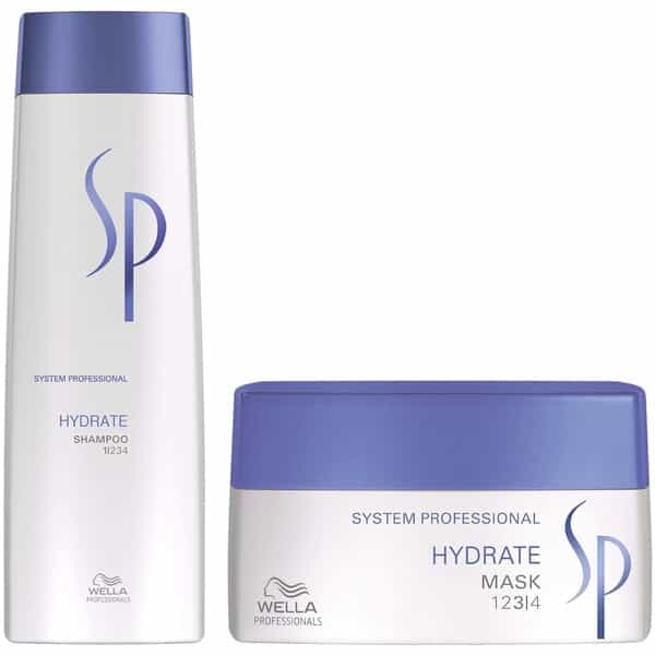 Wella Professionals Sp Hydrate Shampoo 250Ml And Mask 200Ml Duo For Dry Hair (2 Items In The Set)