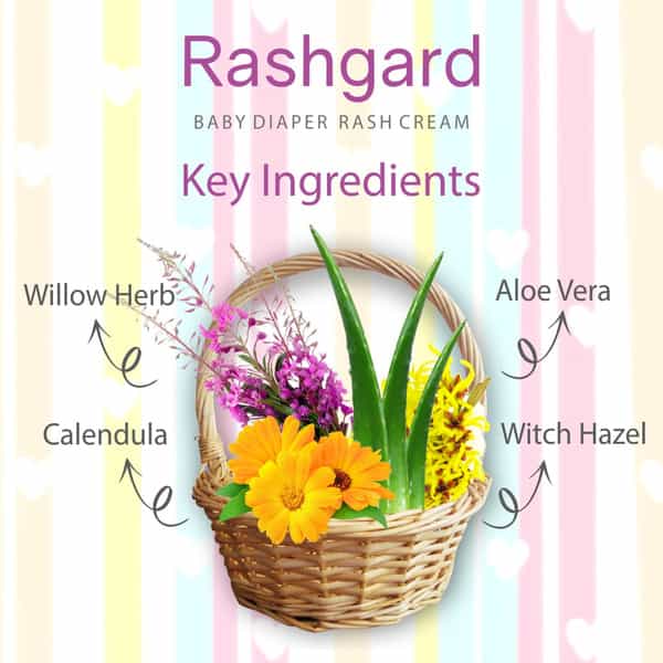 Rashgard Baby Diaper Rash Cream 50 Gm | With Calendula & Witch Hazel (Pack Of 2)