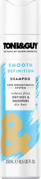 Toni & Guy Smooth Definition Shampoo | Reduces Frizz & Dryness | 250Ml