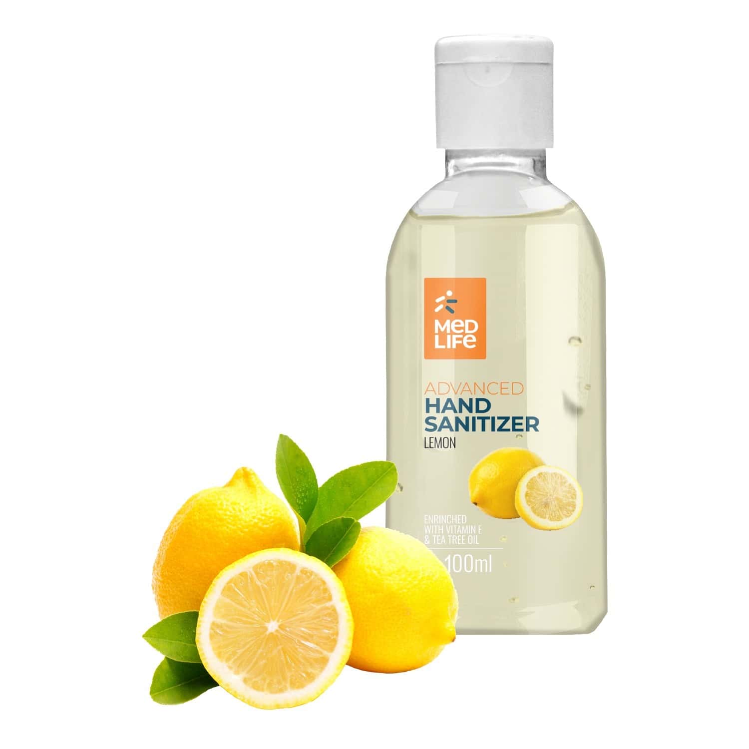 Buy MEDLIFE ADVANCED HAND SANITIZER LEMON 100 ML Online & Get Upto 60