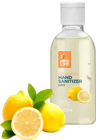 Medlife Advanced Hand Sanitizer Lemon 100 Ml