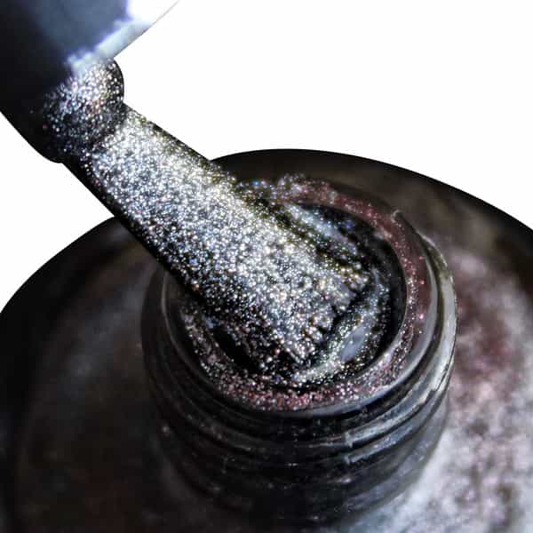 Debelle Gel Nail Lacquer Grey Glitteratti Silver Glitter Nail Polish-8Ml