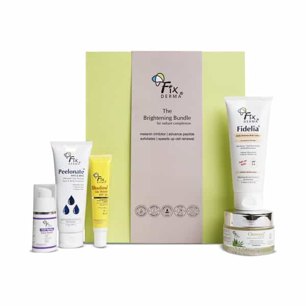 Fixderma Brightening Bundle | Diwali Gifting Kit | Exfoliate | Hydrate & Repair
