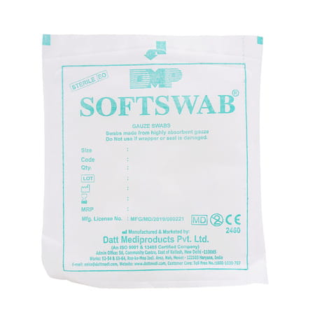 Softswab 108510 8 Ply 10 Cm X 10 Cm Gauze Swab 5 No'S
