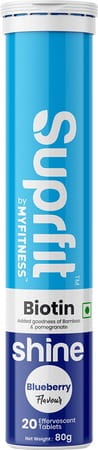 Suprfit Effervescent Tablets - Biotin 20 Tablets Tube