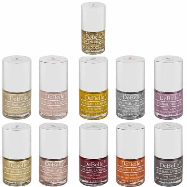 Debelle Gel Nail Lacquer Metallic & Glitter (8Ml Each) Rakhi Gifts