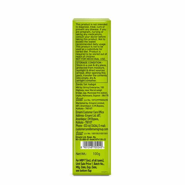 Zandu Sat Isabgol Psyllium Husk 100Gm