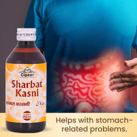 Cipzer Sharbat Kasni 200ml | Supports Liver| Digestive Health & Immunity Wellness