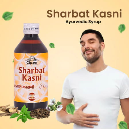 Cipzer Sharbat Kasni 200ml | Supports Liver| Digestive Health & Immunity Wellness
